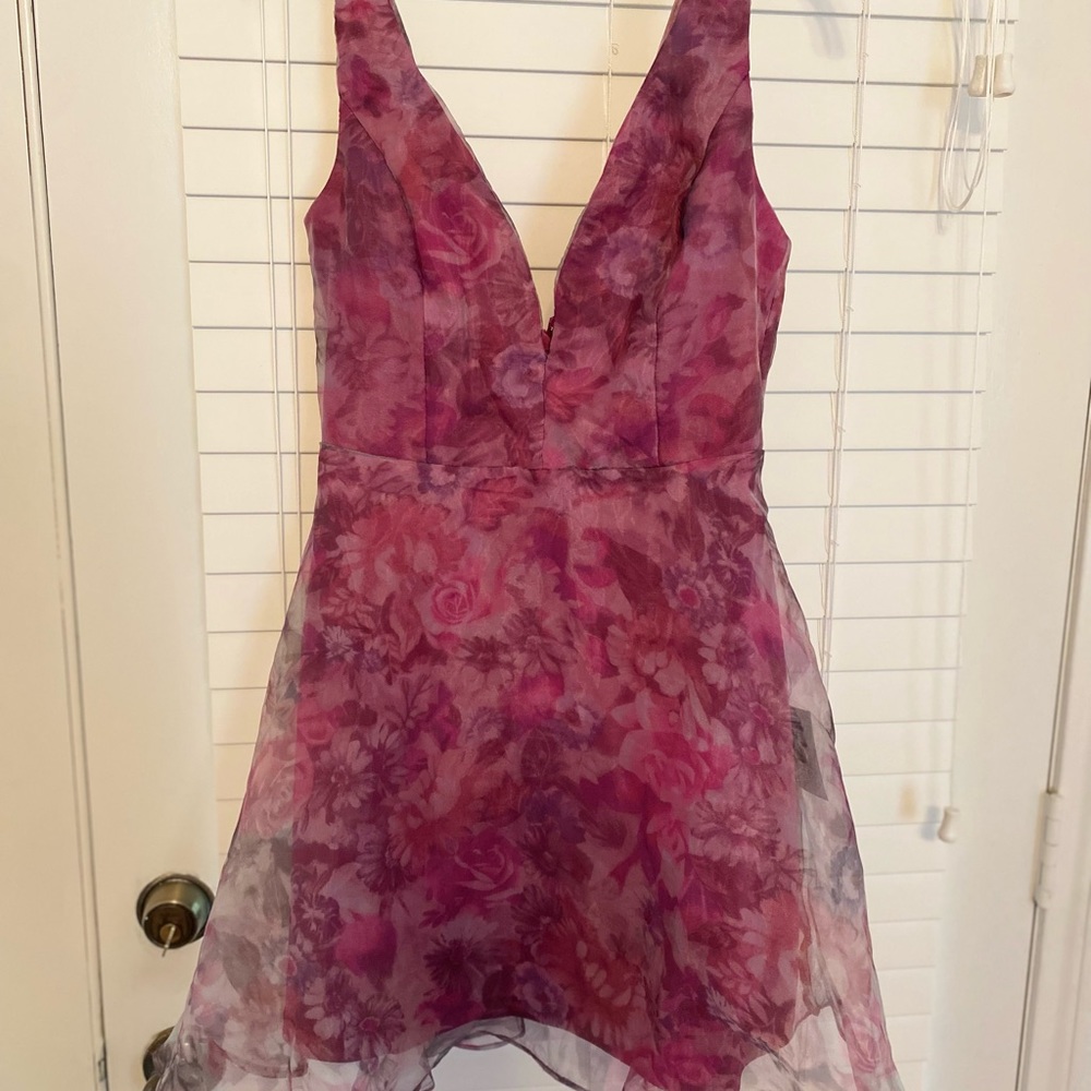 Purple pink lulus skater dress